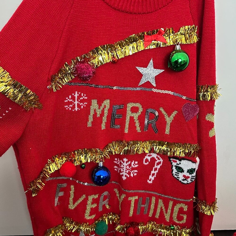 “Merry Everything” Ugly Christmas Sweater